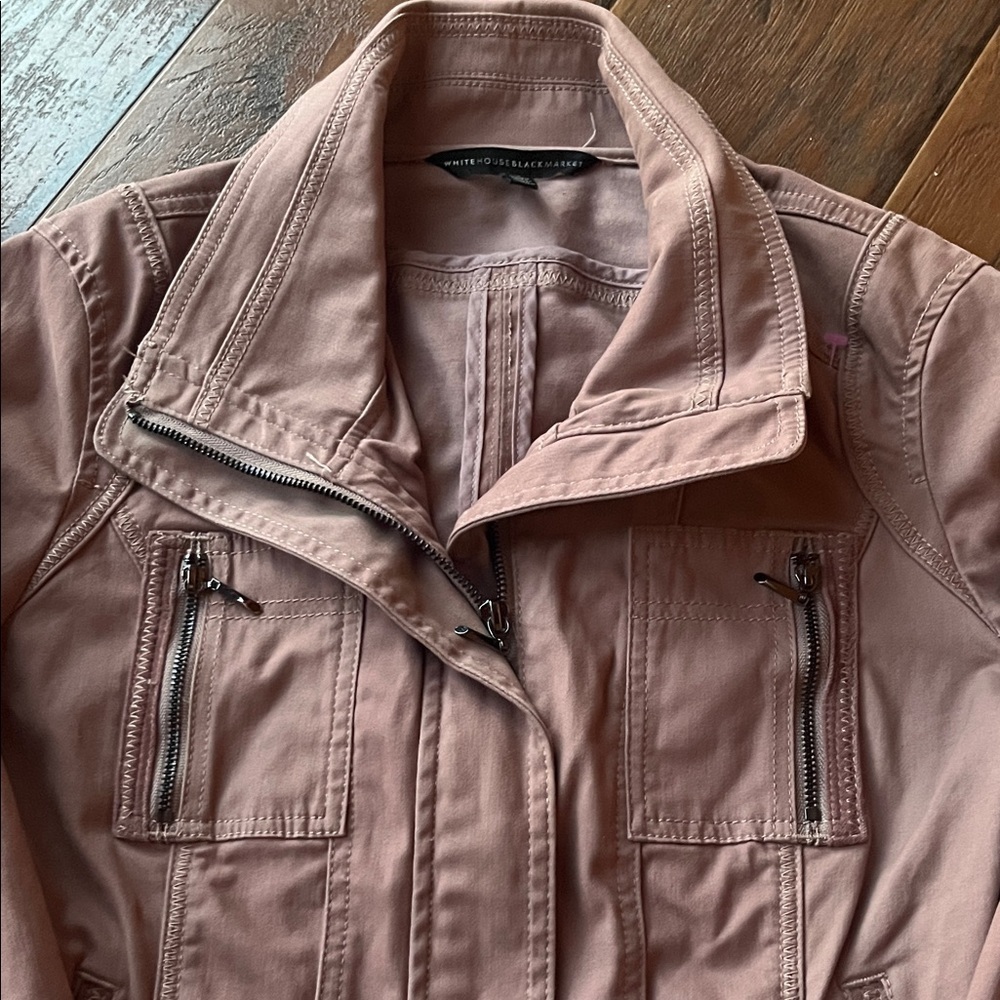WHBM Stylish Jacket with Zipper Details - Size 4 - Picture 5 of 13